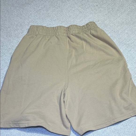 OAK + FORT Tan Athletic Shorts Elastic Waist.  Size Small - Picture 3 of 9